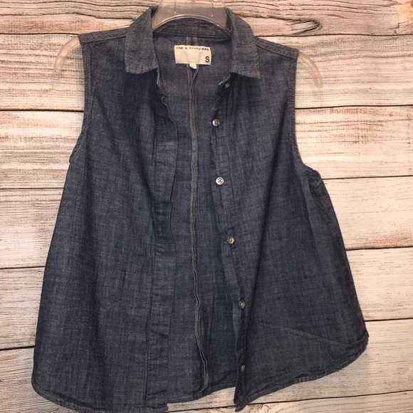 rag & bone chambray top Size Small - Picture 4 of 8